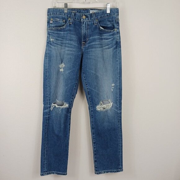 ADRIANO GOLDSCHMIED THE EX-BOYFRIEND slouchy slim jeans women's size 26 - Picture 2 of 8